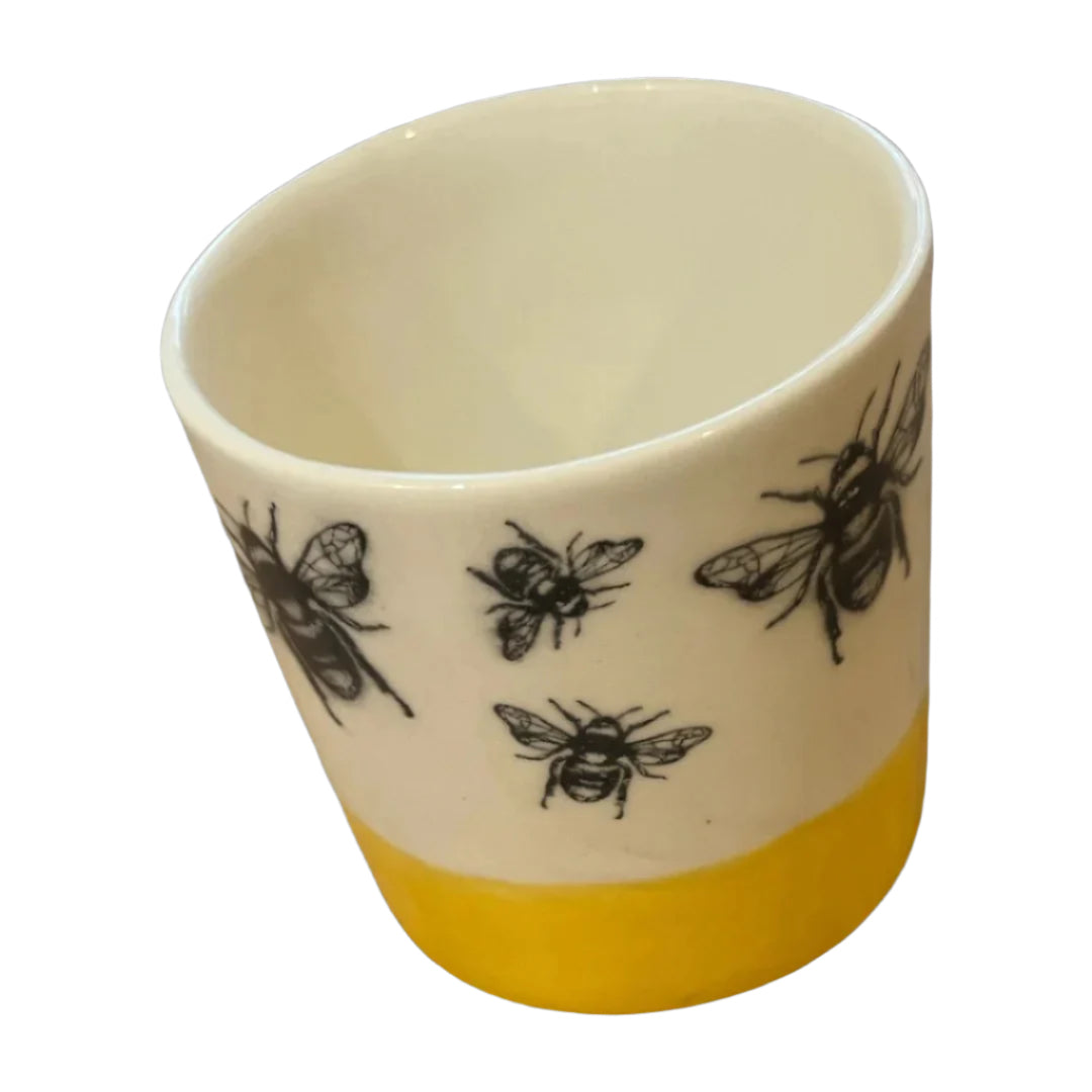 Bees Ceramic Refillable Candle Pot