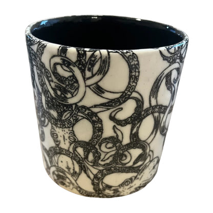 Octopus Ceramic Refillable Candle Pot