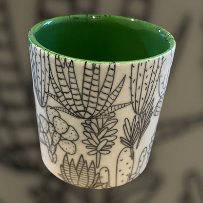 Cacti Ceramic Refillable Candle Pot