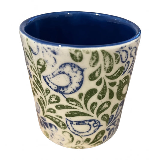 Partridge Ceramic Refillable Candle Pot