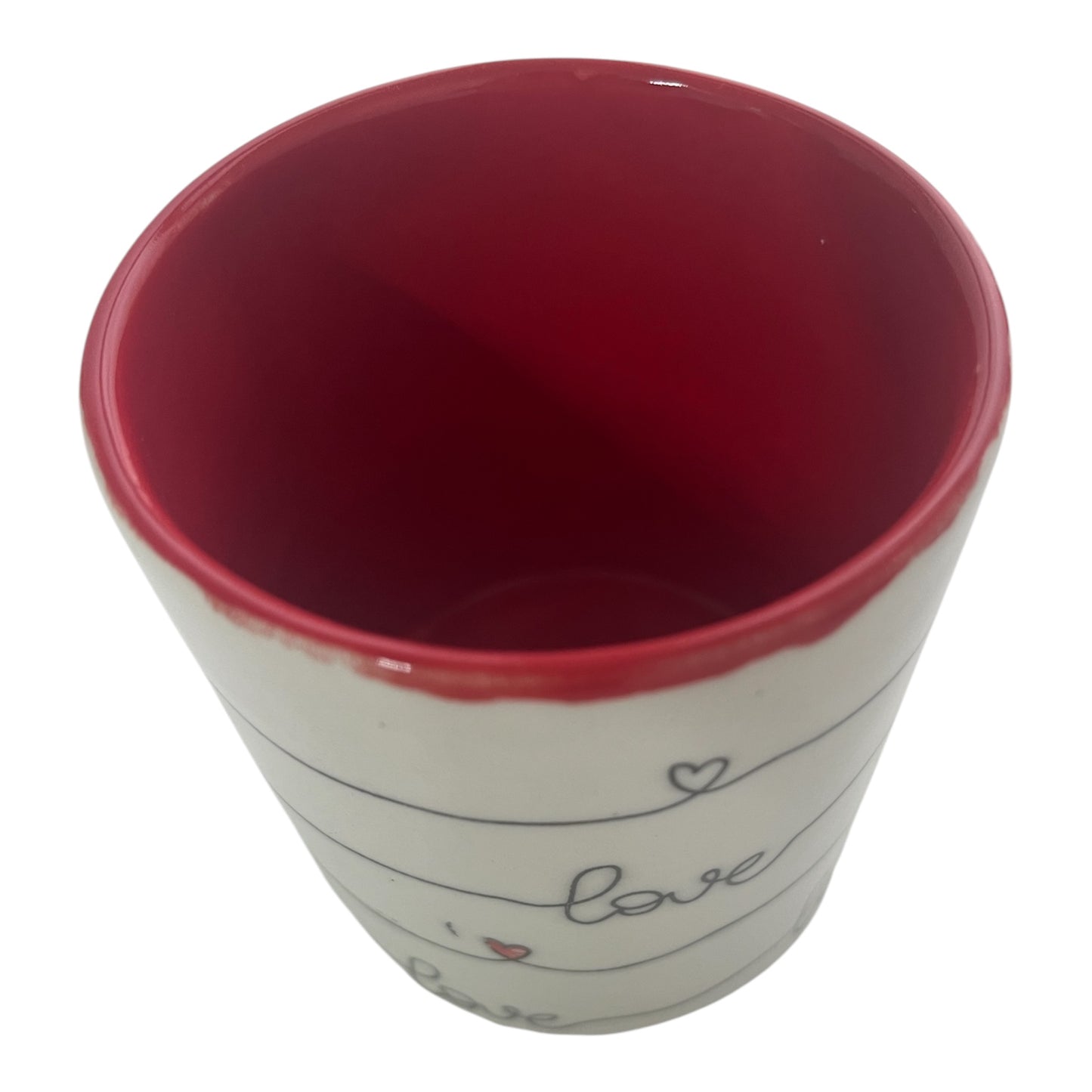 Love Ceramic Refillable Candle Pot