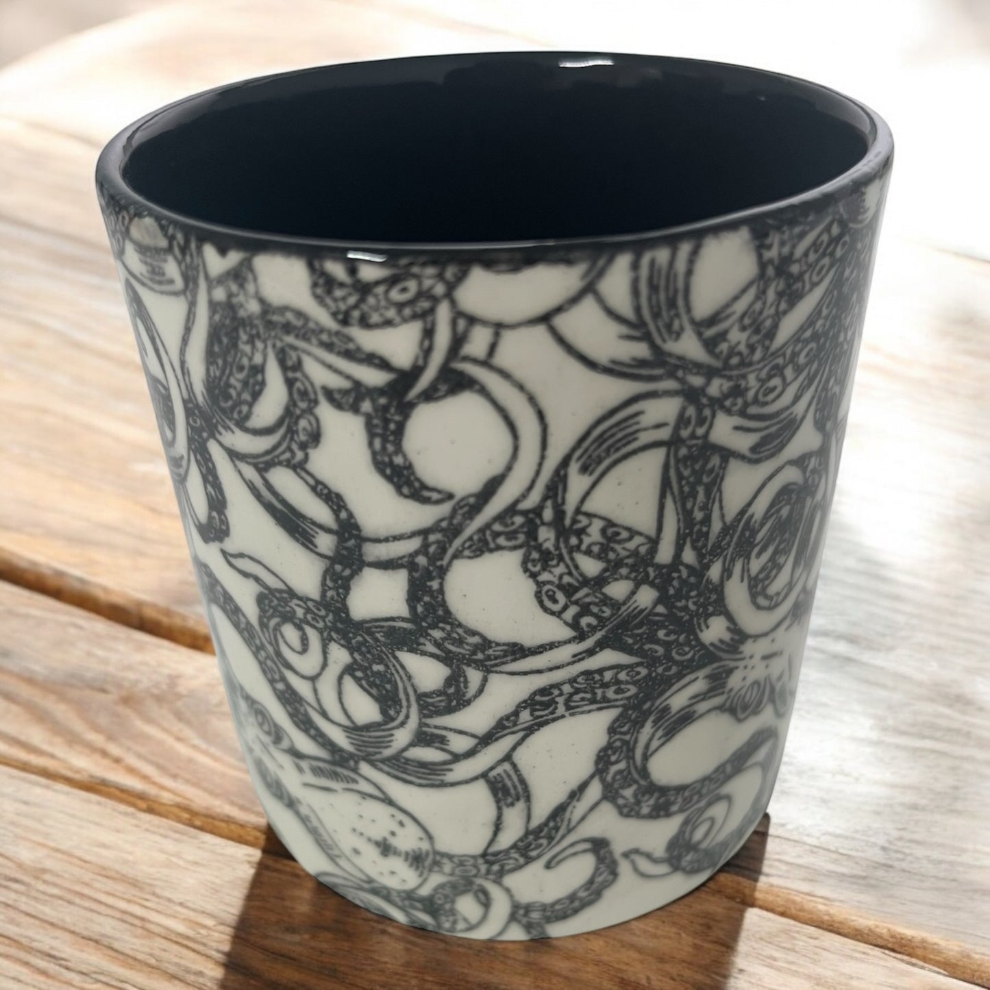 Octopus Ceramic Refillable Candle Pot